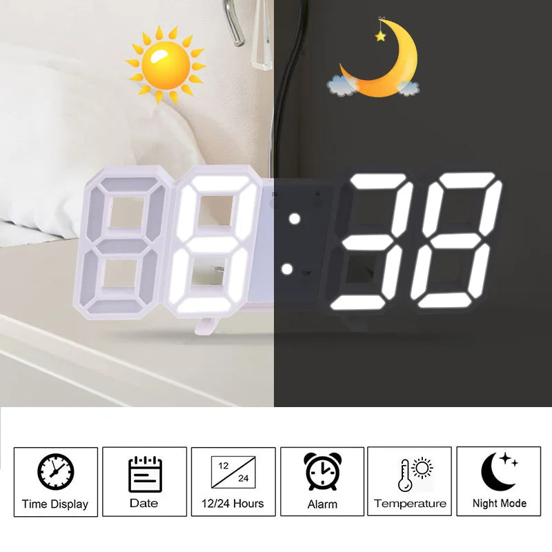 Modern Digital Wall Clock